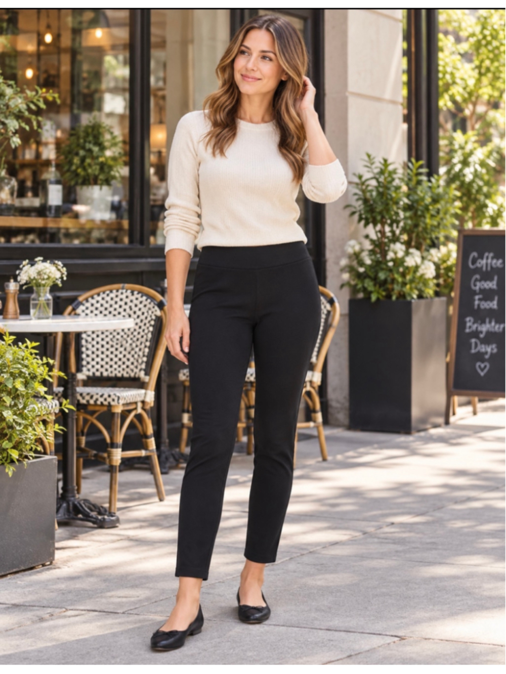Women's BCBGMAXAZRIA Black Trousers Size 10